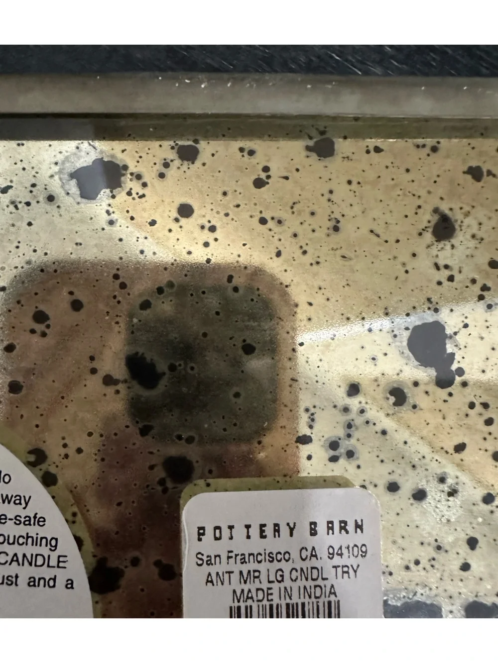 🆕 Pottery Barn | Antique Style Speckled Metallic Decorative Tray